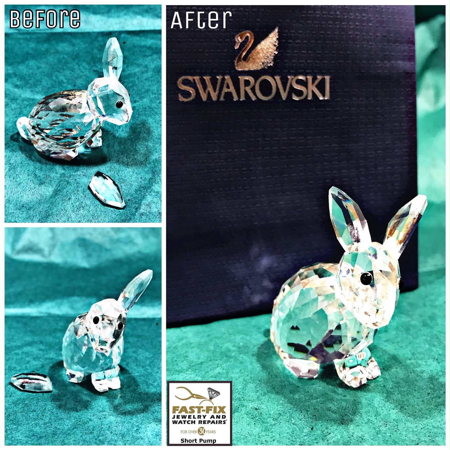 We can repair Swarovski Crystal Figuerines