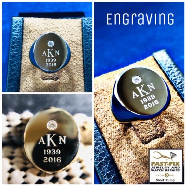 We can custom engrave signet rings